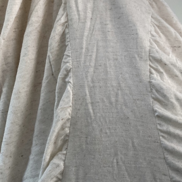 NWOT the PODOLLS Beige Space Dyed Front Seamed Draped Blouse🤍🤍🤍 - Picture 7 of 10